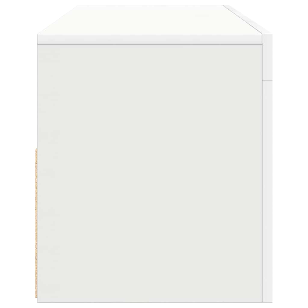 Mobile Porta TV con Luci LED Bianco 120x35x40 cm - homemem39