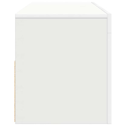 Mobile Porta TV con Luci LED Bianco 120x35x40 cm - homemem39