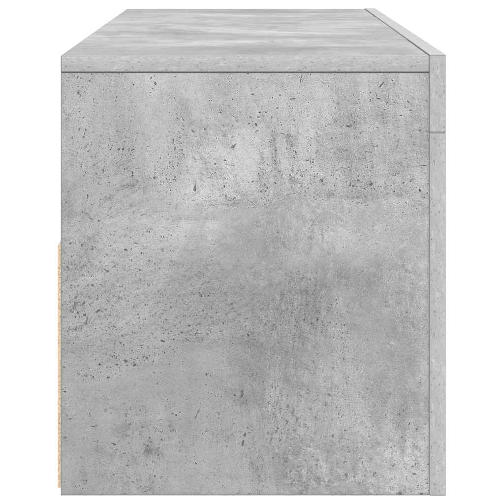 Mobile Porta TV con Luci LED Grigio Cemento 120x35x40 cm - homemem39