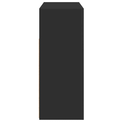 Credenza con Luci LED Nera 115,5x30x75 cm | homemem39