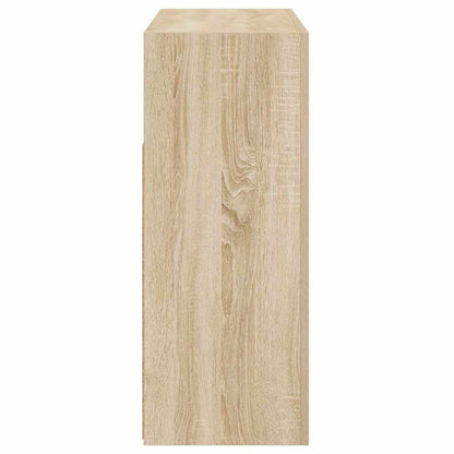 Credenza con Luci LED Rovere Sonoma 115,5x30x75 cm | homemem39