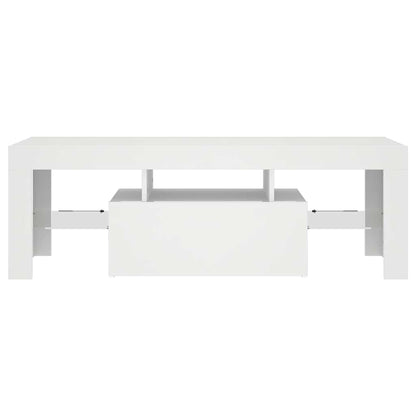 Mobile Porta TV con Luci LED Bianco 120x35x40 cm - homemem39