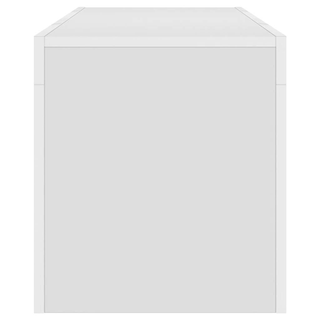 Mobile Porta TV con Luci LED Bianco 120x35x40 cm - homemem39