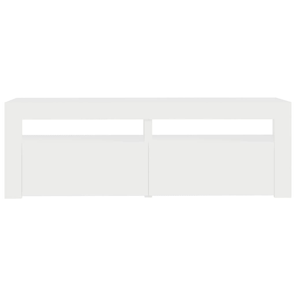 TV Cabinet with White LED Lights 120x35x40 cm