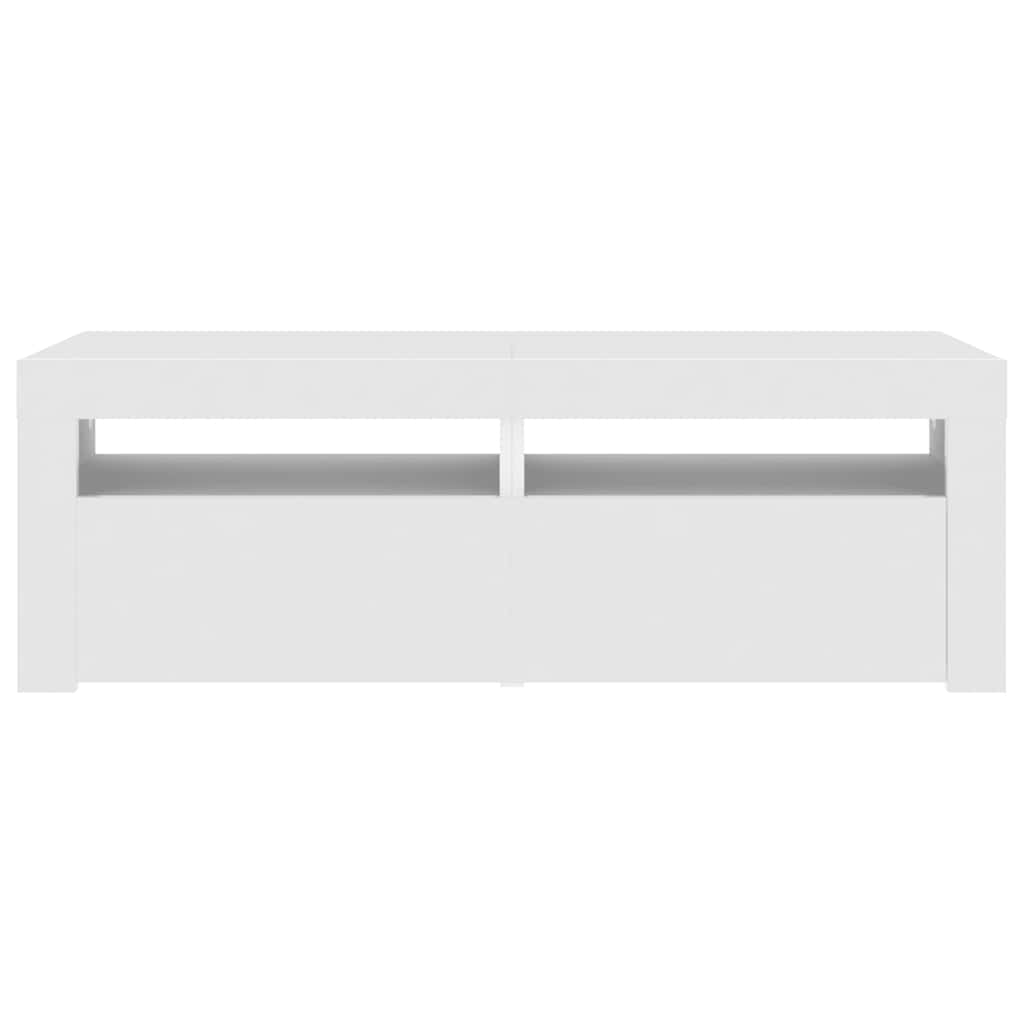 Mobile Porta TV con Luci LED Bianco 120x35x40 cm