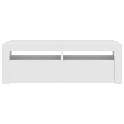 Mobile Porta TV con Luci LED Bianco 120x35x40 cm