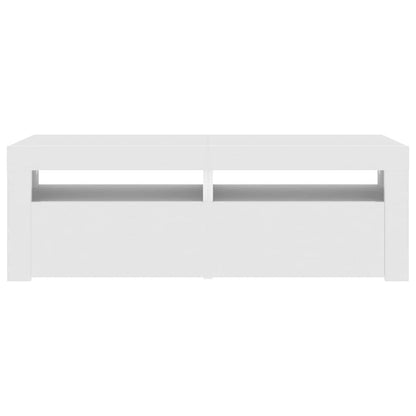 Mobile Porta TV con Luci LED Bianco 120x35x40 cm