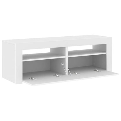 Mobile Porta TV con Luci LED Bianco 120x35x40 cm