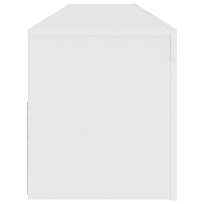 Mobile Porta TV con Luci LED Bianco 120x35x40 cm