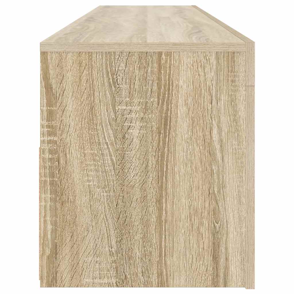 Mobile Porta TV con Luci LED Rovere Sonoma 120x35x40 cm