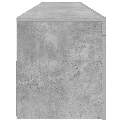 Mobile Porta TV con Luci LED Grigio Cemento 120x35x40 cm - homemem39