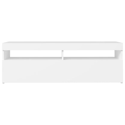 TV Cabinet with White LED Lights 120x35x40 cm