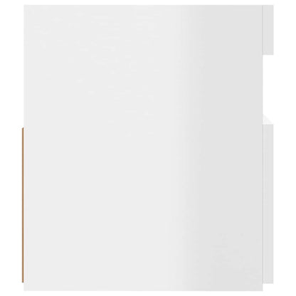 Mobile Porta TV con Luci LED Bianco Lucido 120x35x40 cm - homemem39