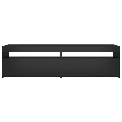 Mobili Porta TV con Luci LED 2 pz Nero 75x35x40 cm - homemem39