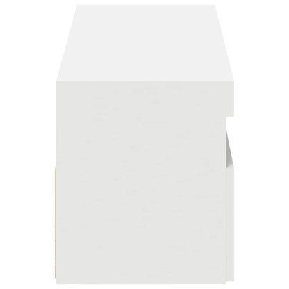 Mobili Porta TV con Luci LED 2 pz Bianchi 60x35x40 cm - homemem39