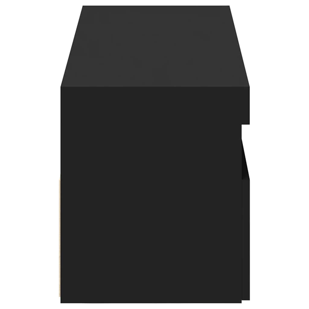 Mobili Porta TV con Luci LED 2 pz Neri 60x35x40 cm - homemem39