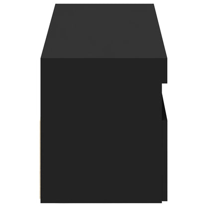 Mobili Porta TV con Luci LED 2 pz Neri 60x35x40 cm - homemem39