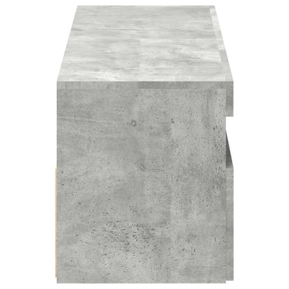 Mobili Porta TV con Luci LED 2 pz Grigio Cemento 60x35 cm - homemem39