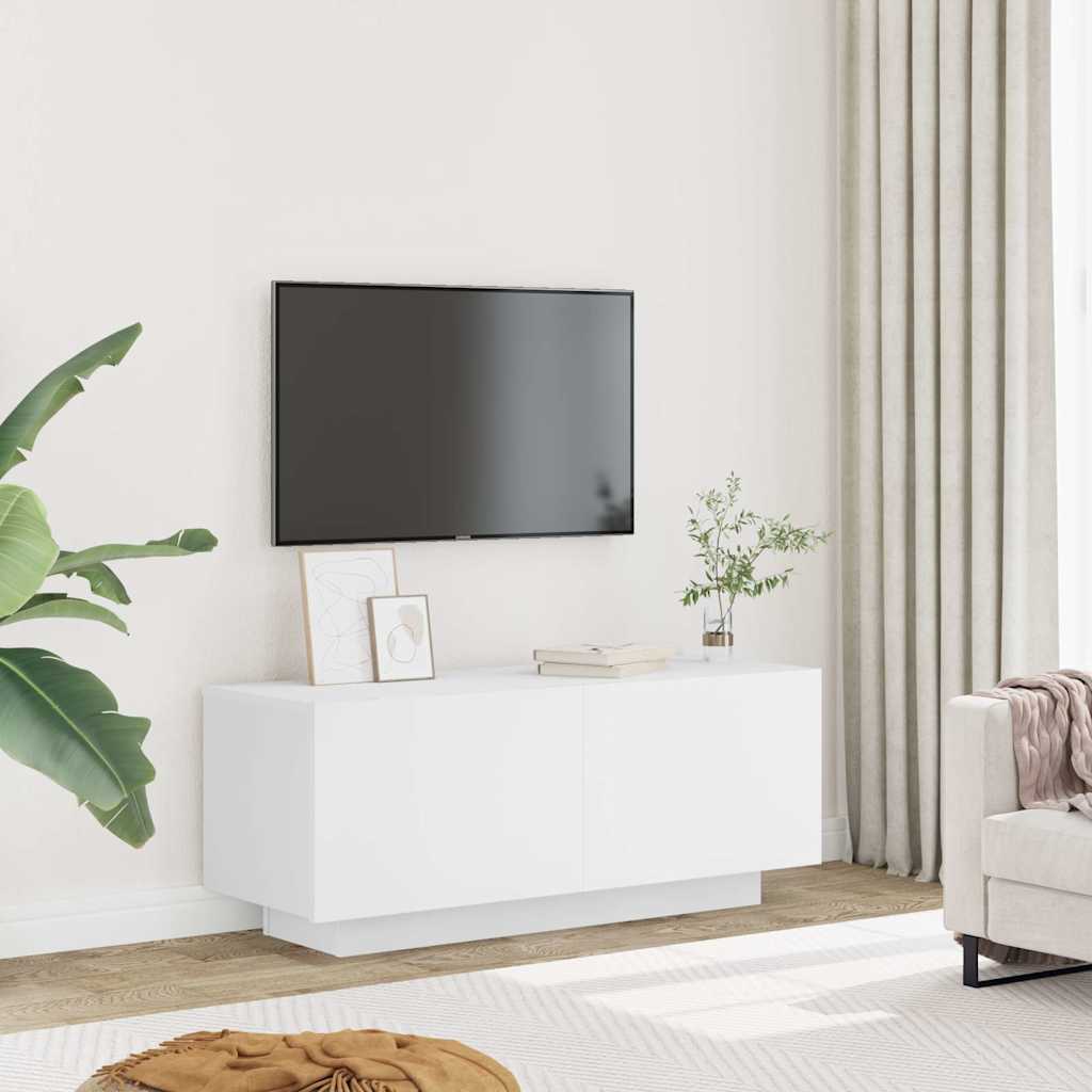Mobile Porta TV Bianco 100x35x40 cm in Legno Multistrato - homemem39