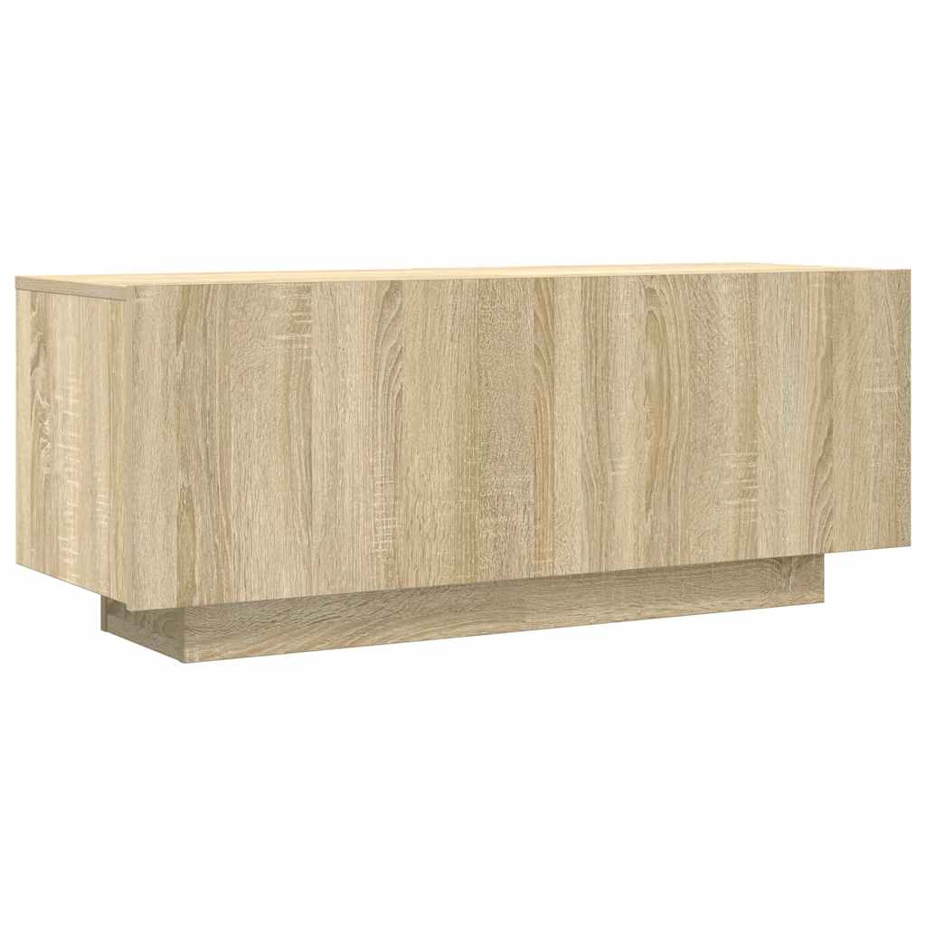 TV-Schrank aus Sonoma-Eiche, 100 x 35 x 40 cm, aus Mehrschichtholz