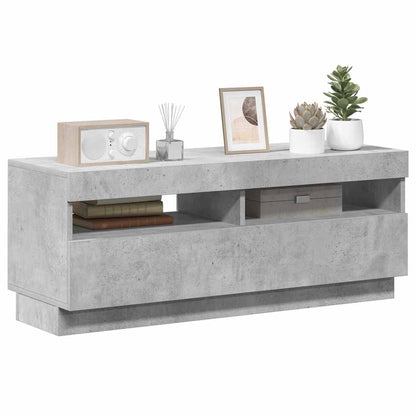 Mobile Porta TV con Luci LED Grigio Cemento 100x35x40 cm - homemem39