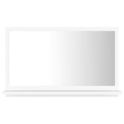 Specchio da Bagno Bianco 60x10,5x37 cm in Legno Multistrato | homemem39