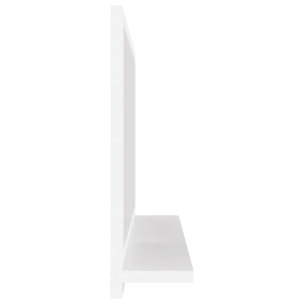 Specchio da Bagno Bianco 60x10,5x37 cm in Legno Multistrato | homemem39