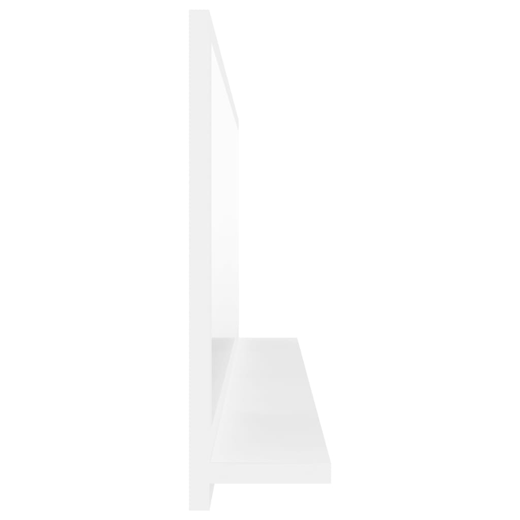 Specchio da Bagno Bianco 100x10,5x37 cm in Legno Multistrato | homemem39