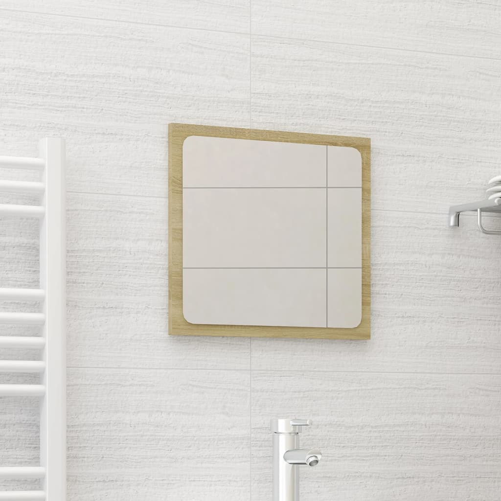 Specchio da Bagno Rovere Sonoma 40x1,5x37 cm Legno Multistrato | homemem39