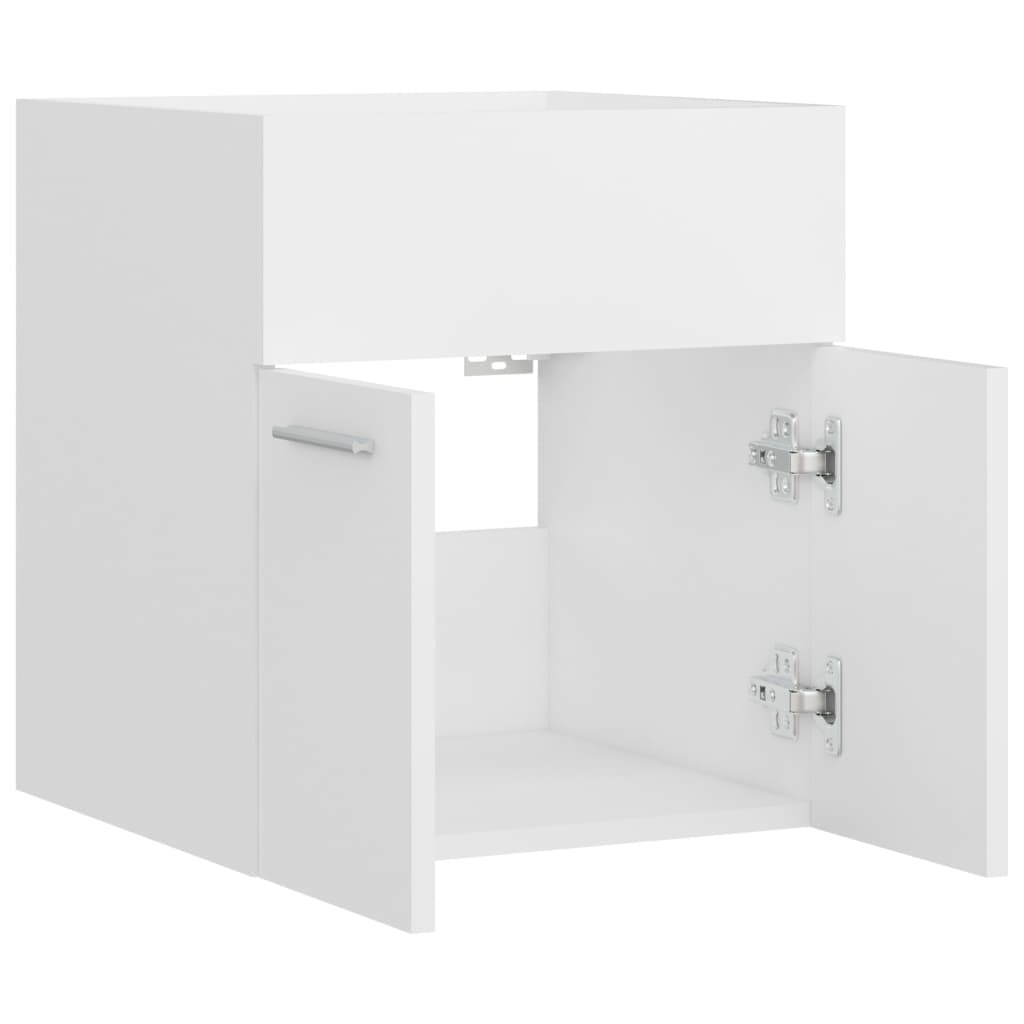 Mobile Sottolavabo Bianco 41x38,5x46 cm in Multistrato | homemem39