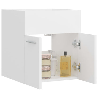 Mobile Sottolavabo Bianco 41x38,5x46 cm in Multistrato | homemem39
