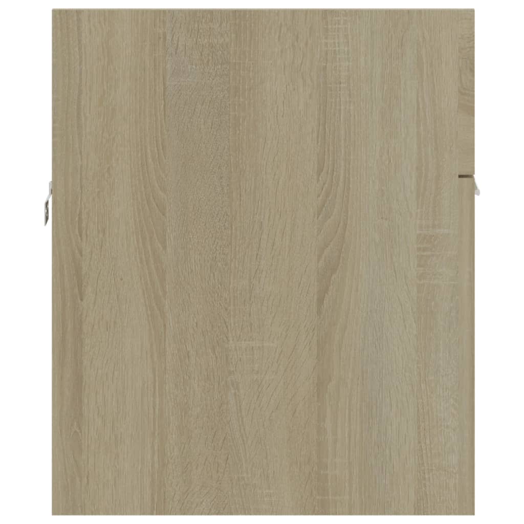 Mobile Sottolavabo Rovere Sonoma 90x38,5x46cm Legno Multistrato | homemem39