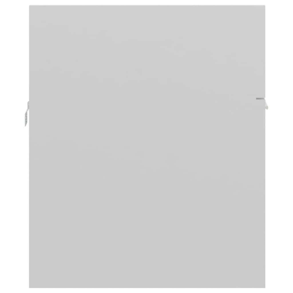 Mobile Lavabo Bianco Lucido 90x38,5x46 cm in Legno Multistrato | homemem39