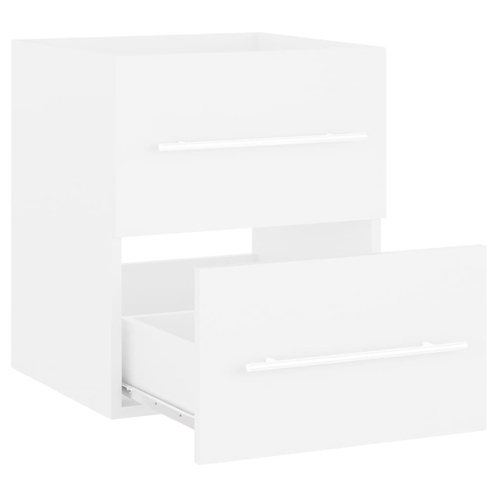 Mobile Lavabo Bianco 41x38,5x48 cm in Legno Multistrato | homemem39