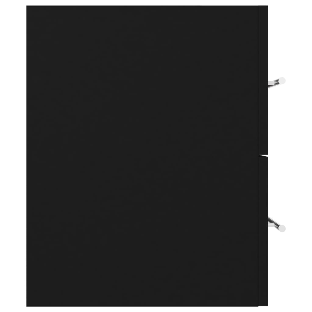 Mobile Lavabo Nero 100x38,5x48 cm in Legno Multistrato | homemem39