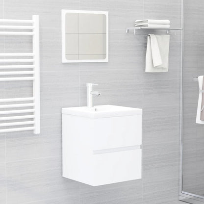 Mobile Lavabo Bianco 41x38,5x45 cm in Legno Multistrato | homemem39