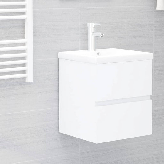 Mobile Lavabo Bianco 41x38,5x45 cm in Legno Multistrato | homemem39