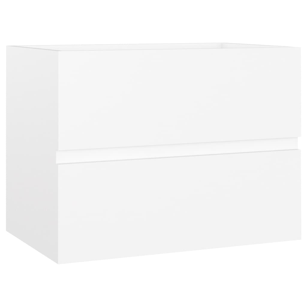 Mobile Lavabo Bianco 60x38,5x45 cm in Legno Multistrato | homemem39