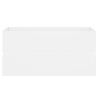 Mobile Lavabo Bianco 90x38,5x45 cm in Legno Multistrato | homemem39