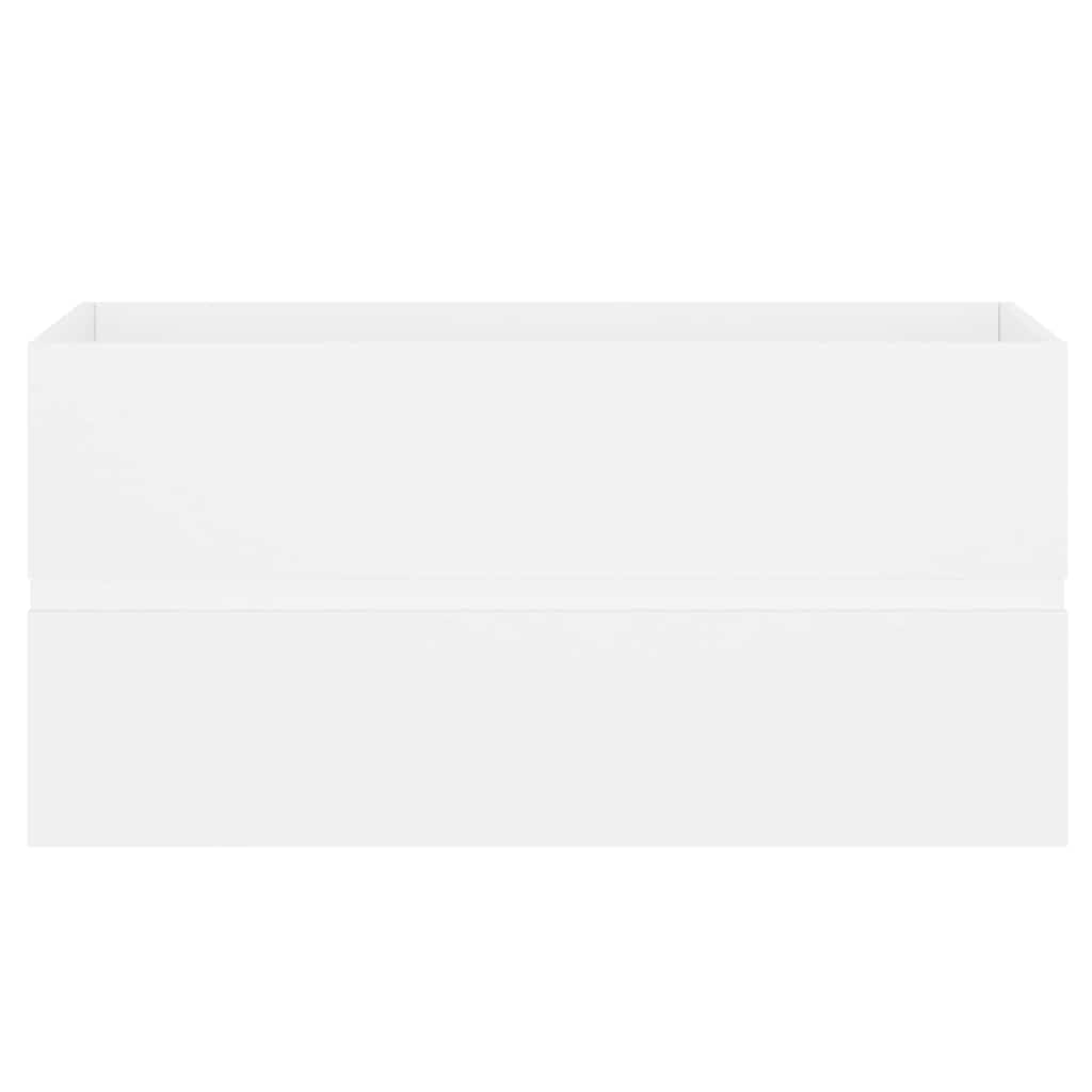 Mobile Lavabo Bianco 90x38,5x45 cm in Legno Multistrato