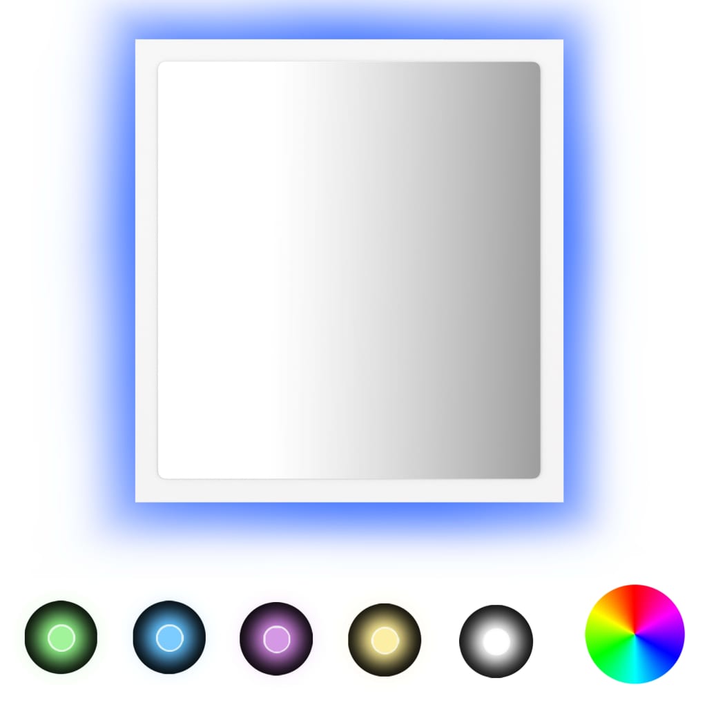 Specchio da Bagno con LED Bianco 40x8,5x37 cm in Acrilico | homemem39