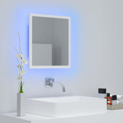 Specchio da Bagno con LED Bianco 40x8,5x37 cm in Acrilico | homemem39