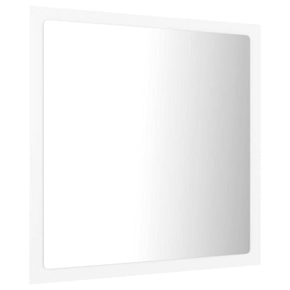 Specchio da Bagno con LED Bianco 40x8,5x37 cm in Acrilico