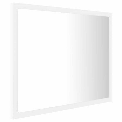 Specchio da Bagno con LED Bianco 60x8,5x37 cm in Acrilico
