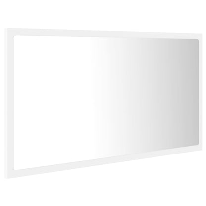 Specchio da Bagno con LED Bianco 80x8,5x37 cm in Acrilico | homemem39