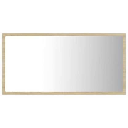 Specchio da Bagno LED Rovere Sonoma 80x8,5x37 cm in Acrilico - homemem39
