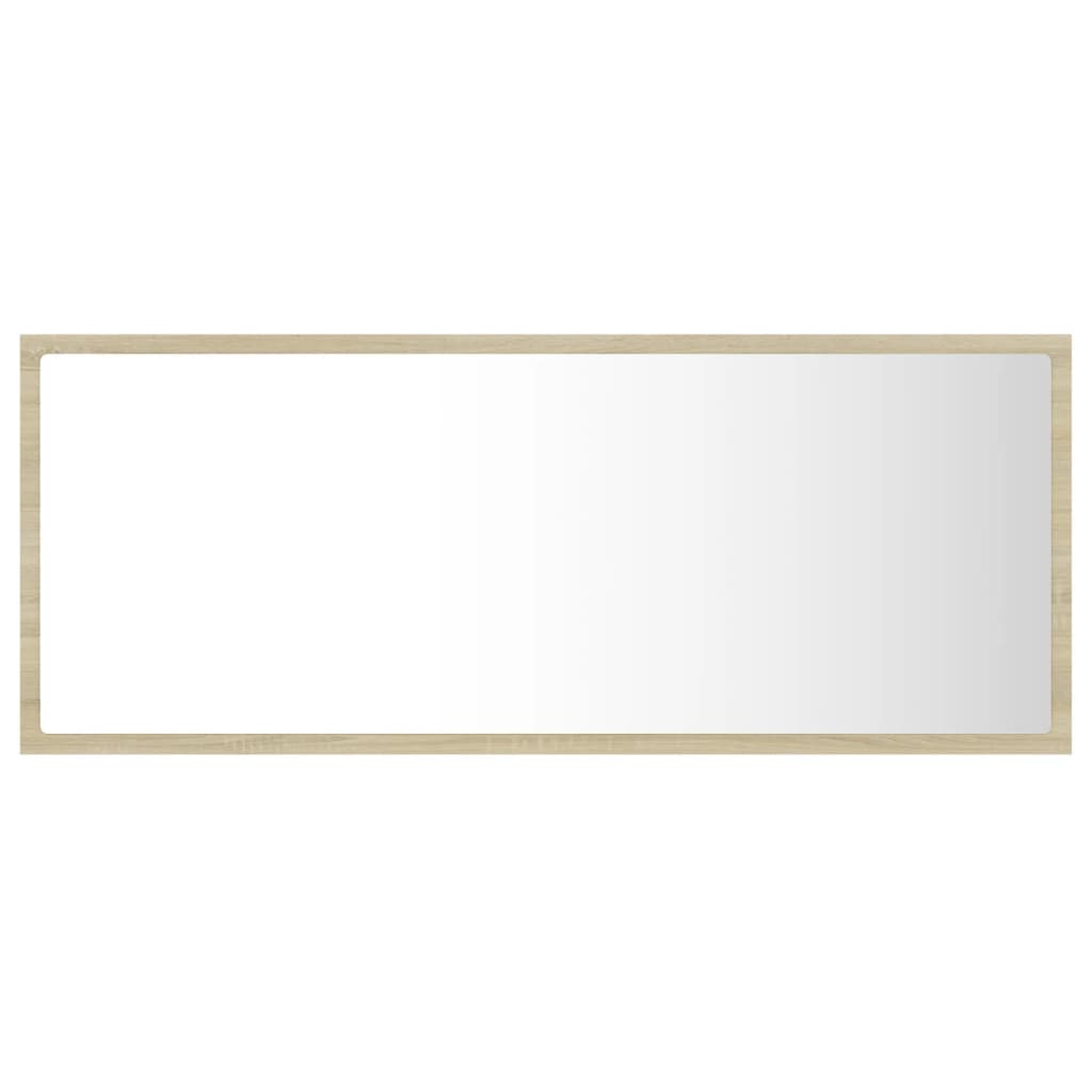 Specchio da Bagno LED Rovere Sonoma 100x8,5x37 cm in Acrilico | homemem39