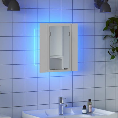 Specchio da Bagno con LED Bianco 40x12x45 cm in Acrilico