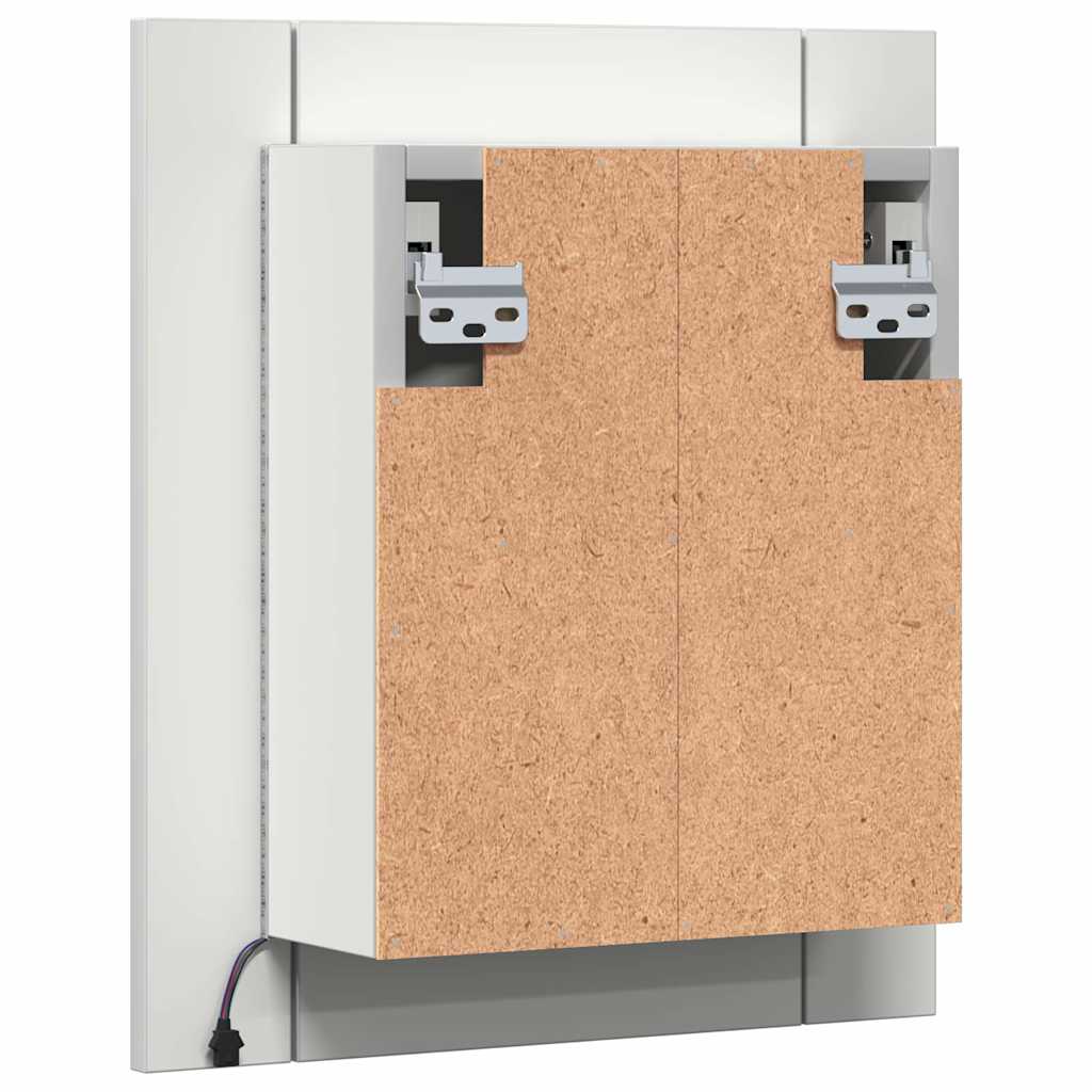 Specchio da Bagno con LED Bianco 40x12x45 cm in Acrilico