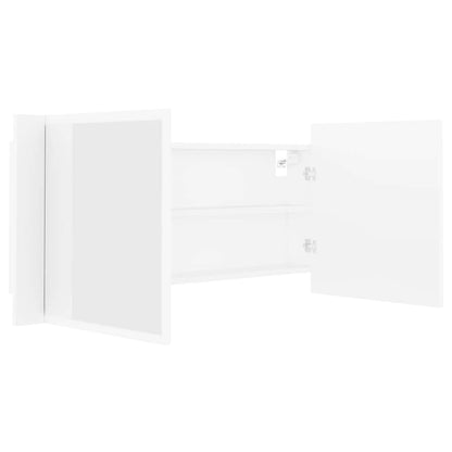 Specchio da Bagno con LED Bianco 100x12x45 cm in Acrilico